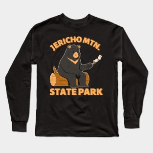 Jericho Mountain State Park Camping Bear Long Sleeve T-Shirt